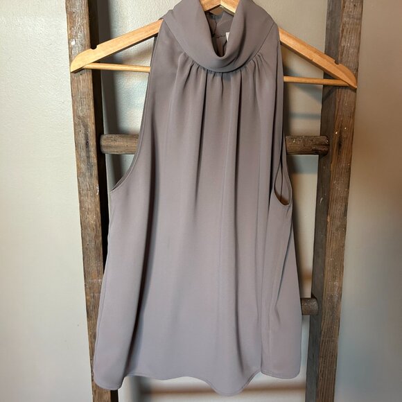 Taupe Babaton Sleeveless Blouse - Picture 2 of 4